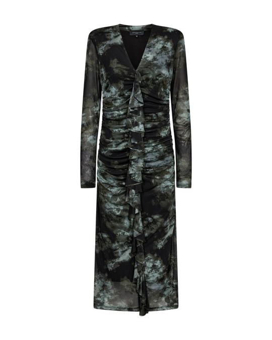 CMCORA - MESH KLEID IN GRÜN