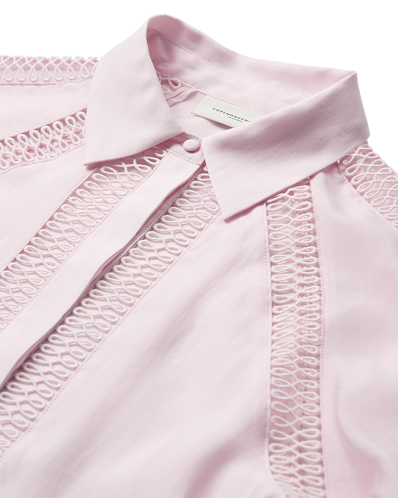 CMMOLLY - SPITZENHEMD IN ROSE