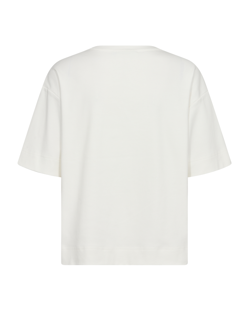 CMMUSE - T-SHIRT IN WOLLWEISS
