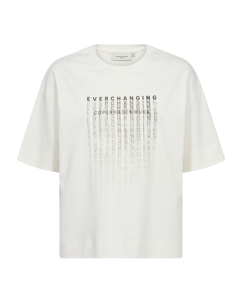 CMMUSE - T-SHIRT IN WOLLWEISS