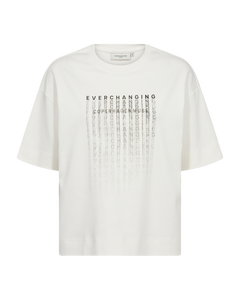 CMMUSE - T-SHIRT IN WOLLWEISS