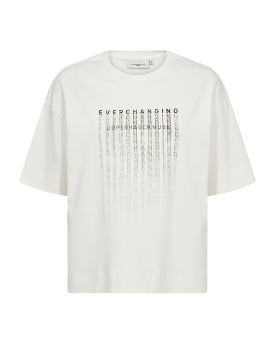 CMMUSE - T-SHIRT IN WOLLWEISS