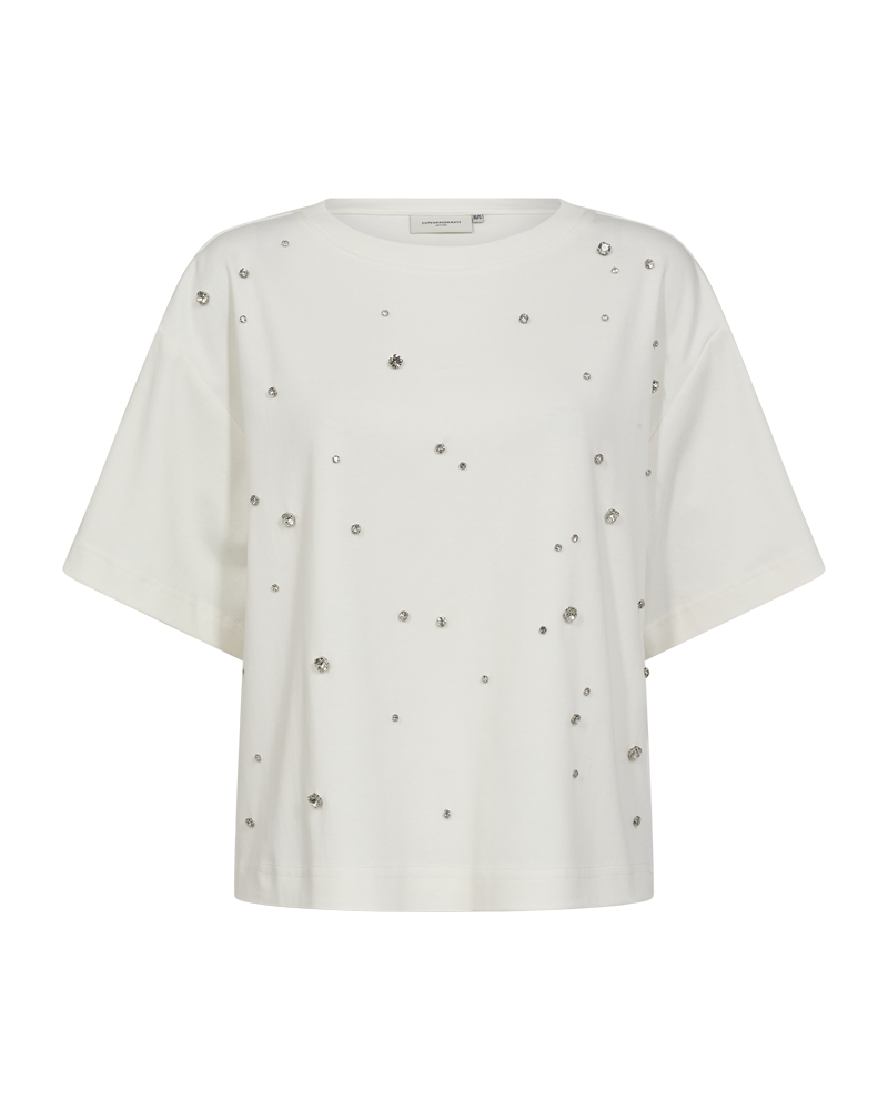 CMMUSE - T-SHIRT IN WOLLWEISS
