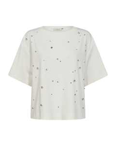 CMMUSE - T-SHIRT IN WOLLWEISS