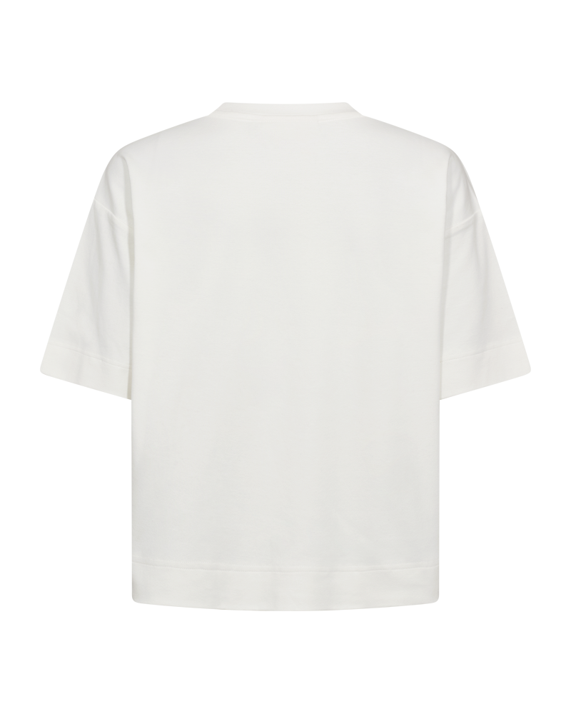 CMMUSE - T-SHIRT IN WOLLWEISS