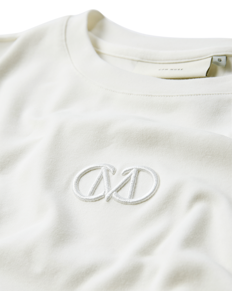 CMMUSE - T-SHIRT IN WOLLWEISS