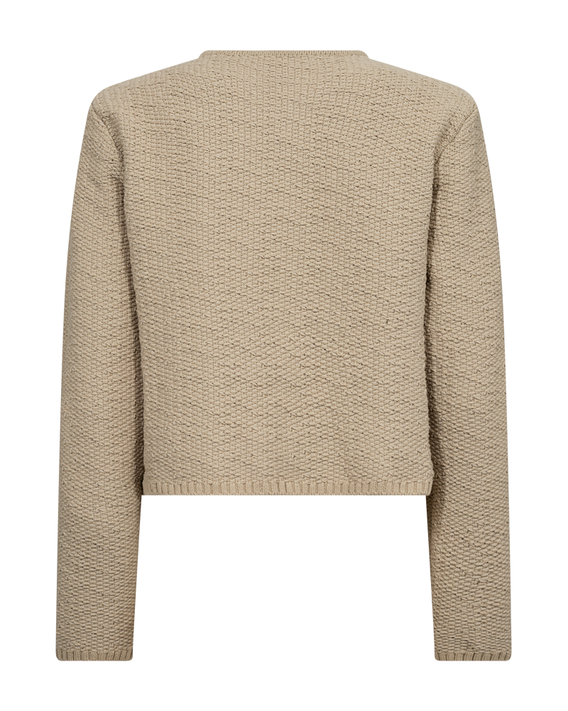 CMFIONA - GESTRICKTE STRICKJACKE IN BEIGE