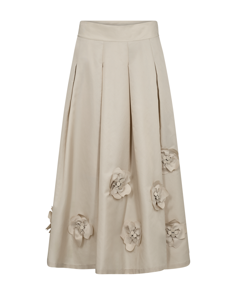 CMSIMI - ROCK MIT HANDGEFERTIGTE BLUMEN IN BEIGE