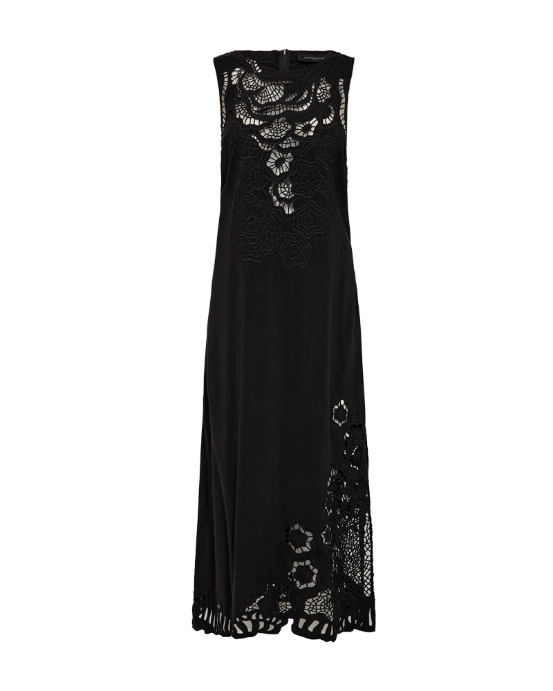 CMMADELYN - KLEID MIT SPITZE IN SCHWARZ