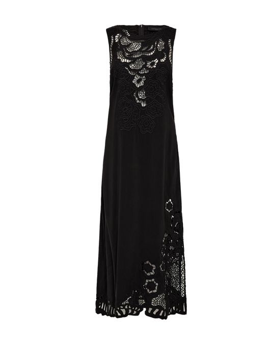 CMMADELYN - KLEID MIT SPITZE IN SCHWARZ