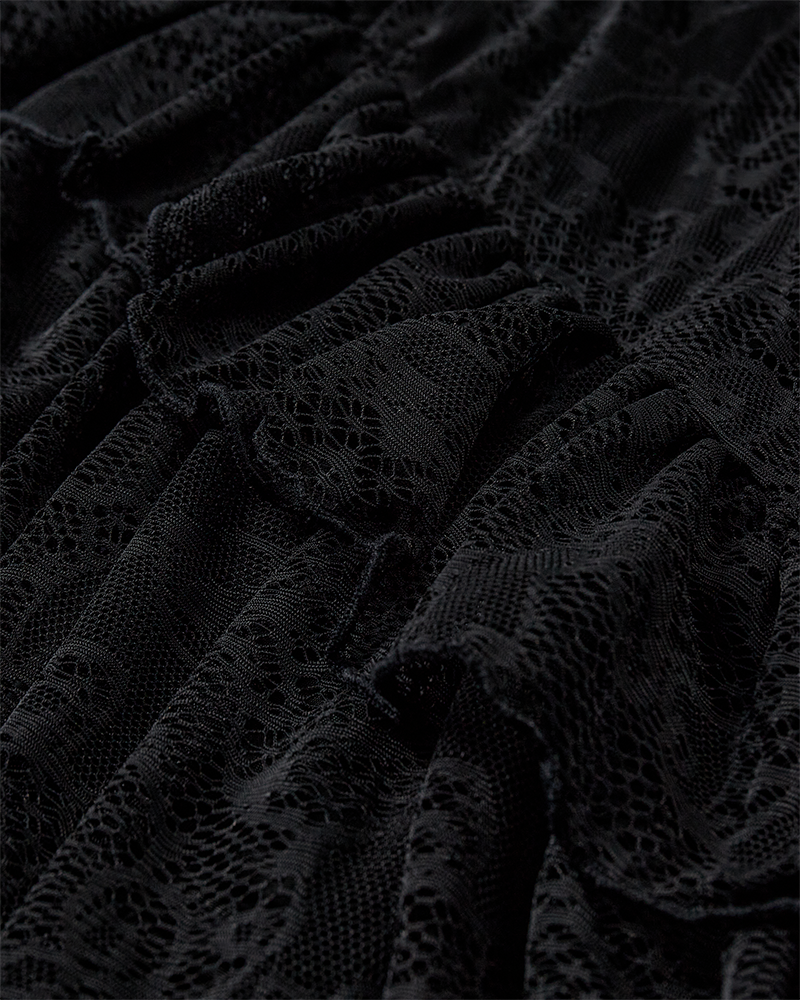 CMEA - SPITZENKLEID IN SCHWARZ