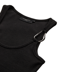 CMSIV - TOP MIT SCHNALLEN-DETAIL IN SCHWARZ