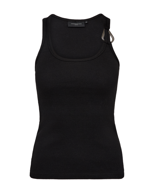 CMSIV - TOP MIT SCHNALLEN-DETAIL IN SCHWARZ