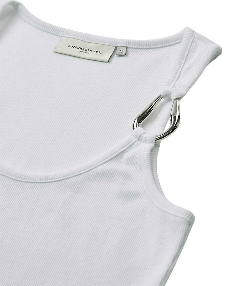 CMSIV - TOP MIT SCHNALLEN-DETAIL IN WEISS