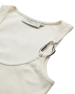 CMSIV - TOP MIT SCHNALLEN-DETAIL IN CREMEWEISS,WOLLWEISS