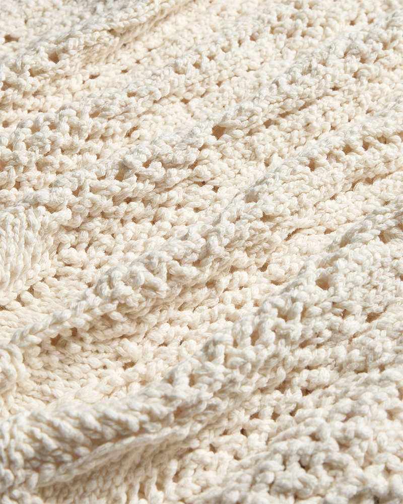 CMMILA - GESTRICKTER PULLOVER IN WEISS,WOLLWEISS