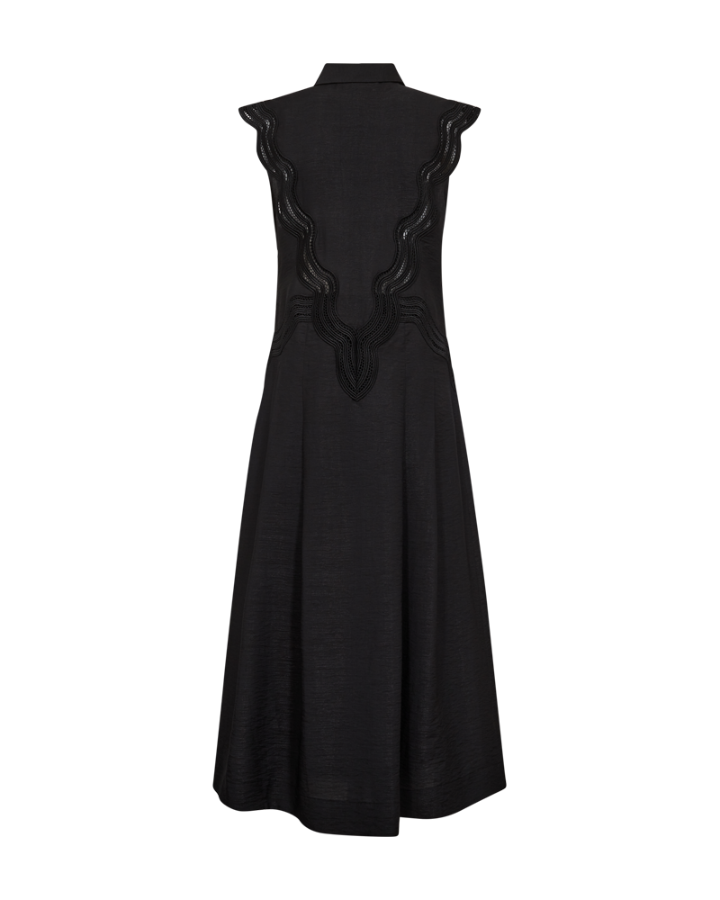 CMCOLE - FIGURBETONTES KLEID MIT CUTOUT-SPITZE IN SCHWARZ