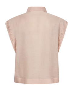 CMMOLLY - HEMD MIT CUT-AND-SEW SPITZE IN PUDER