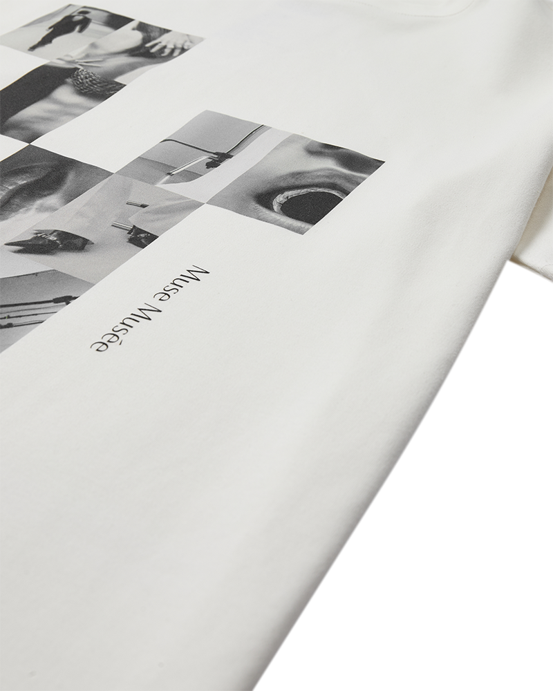 CMMUSE - T-SHIRT IN WOLLWEISS