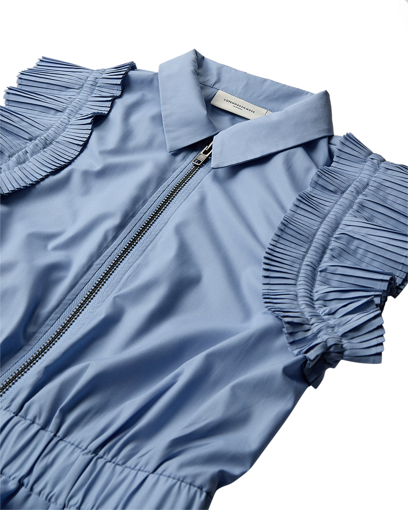 CMPLEAT - CMPLEAT – KLEID MIT REISSVERSCHLUSS IN BLAU