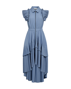 CMPLEAT - CMPLEAT – KLEID MIT REISSVERSCHLUSS IN BLAU