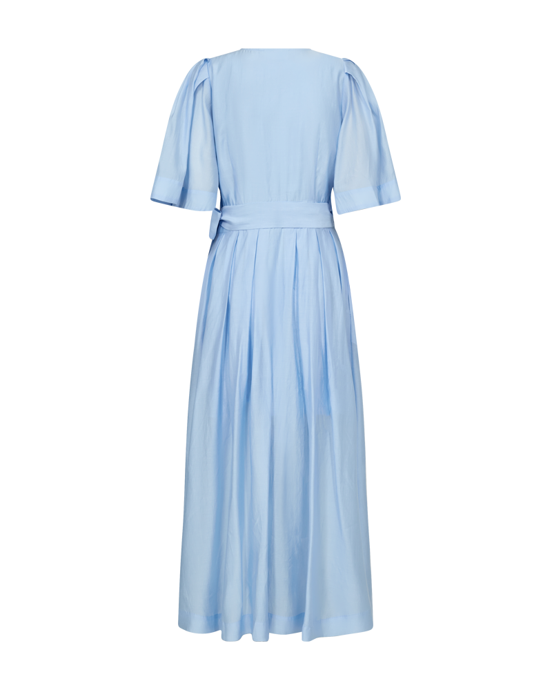 CMMOLLY – WICKELKLEID MIT PUFFÄRMELN IN BLAU