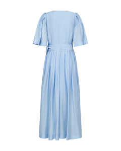 CMMOLLY – WICKELKLEID MIT PUFFÄRMELN IN BLAU