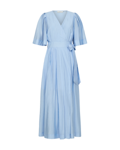 CMMOLLY – WICKELKLEID MIT PUFFÄRMELN IN BLAU