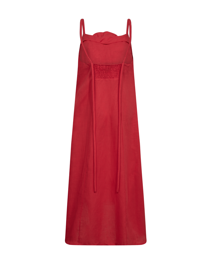 CMNATULI – KLEID MIT ROSE IN ROT