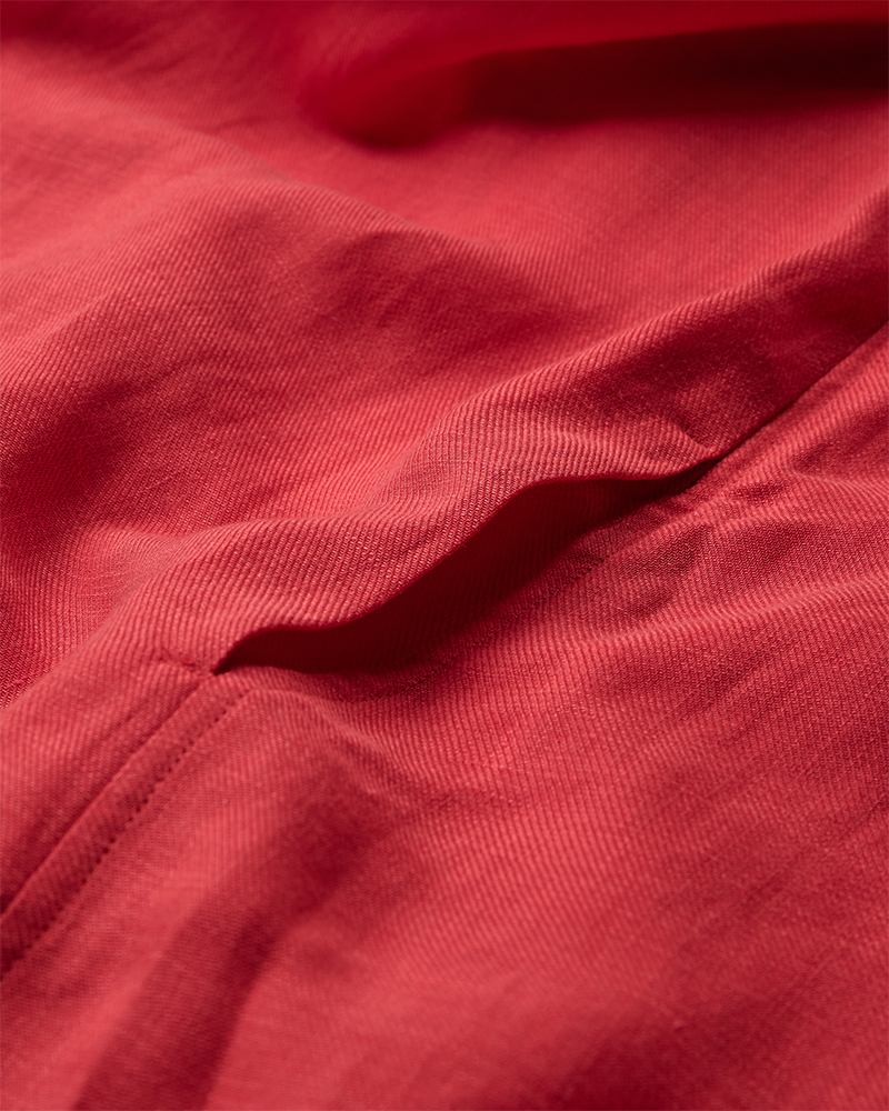 CMNATULI – KLEID MIT ROSE IN ROT