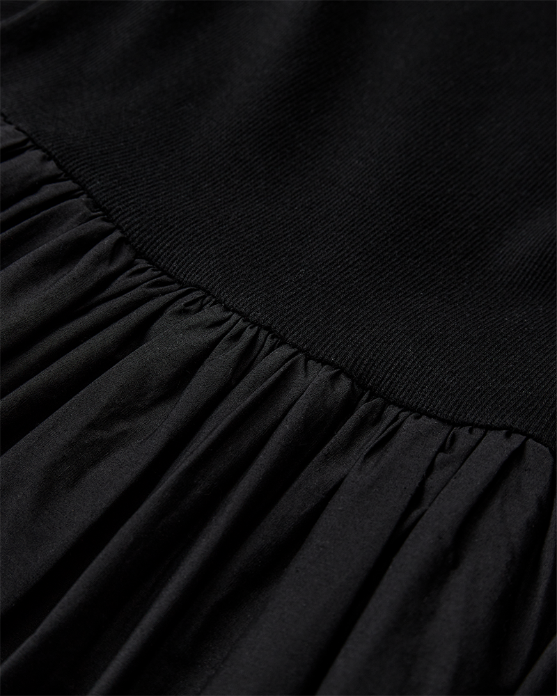 CMSIV – KLEID MIT BALLONEFFEKT IN SCHWARZ
