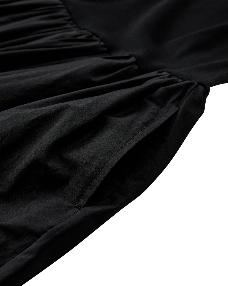CMSIV – KLEID MIT BALLONEFFEKT IN SCHWARZ
