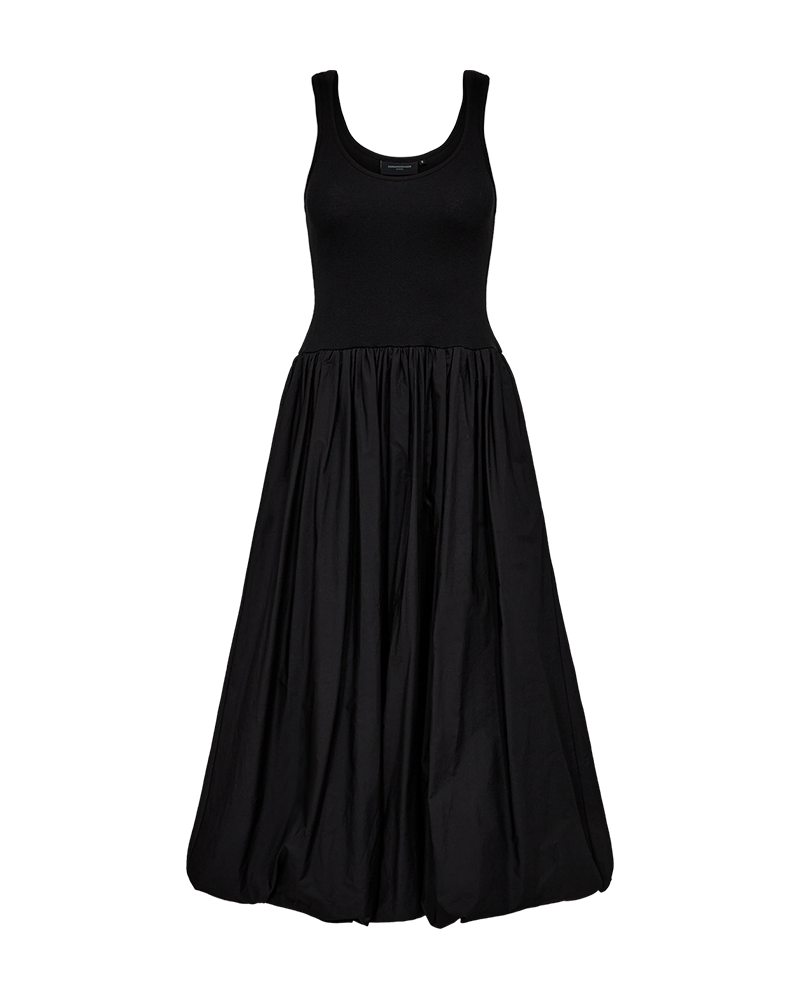 CMSIV – KLEID MIT BALLONEFFEKT IN SCHWARZ