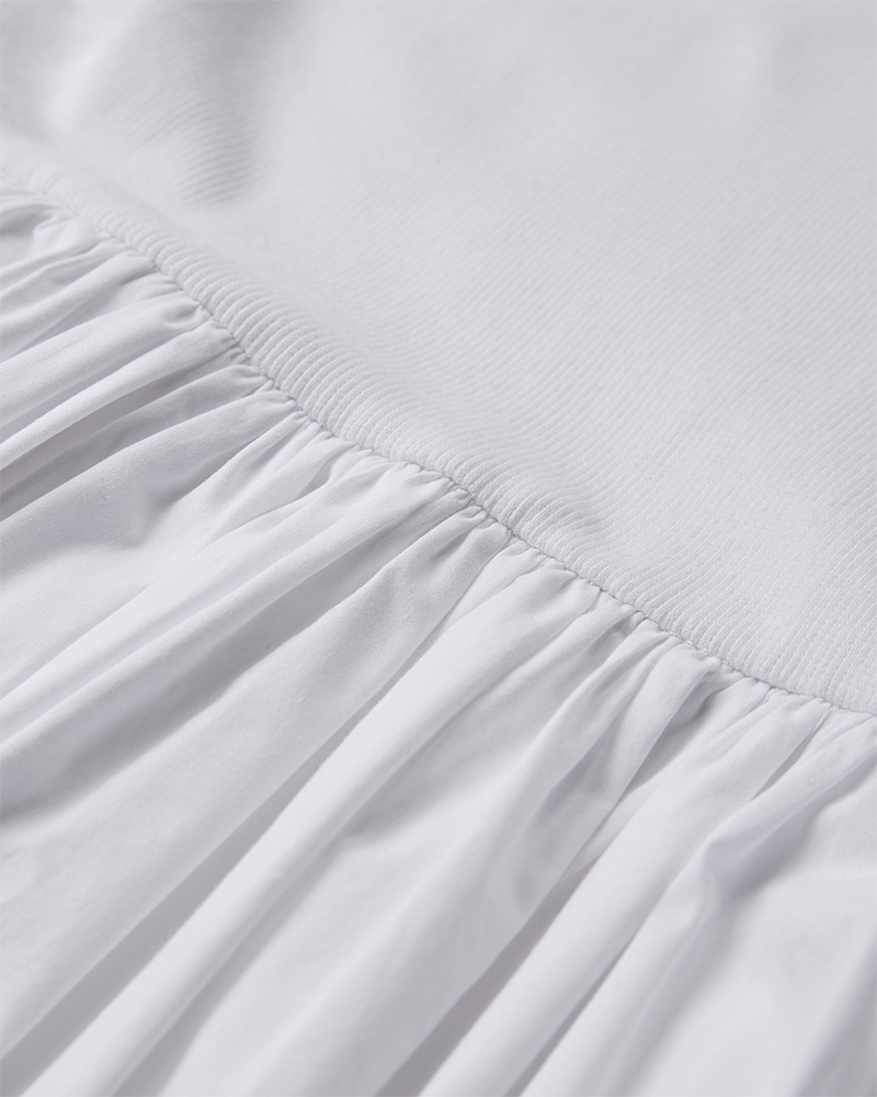 CMSIV – KLEID MIT BALLONEFFEKT IN WEISS