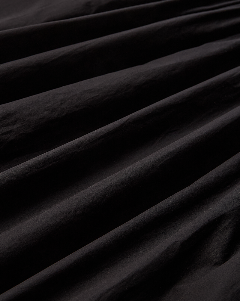CMCRIPS - KLEID MIT SMOCK IN SCHWARZ