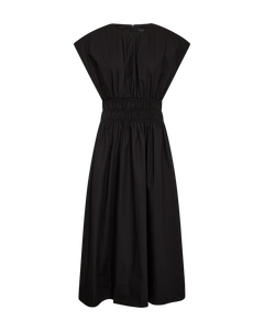 CMCRIPS - KLEID MIT SMOCK IN SCHWARZ
