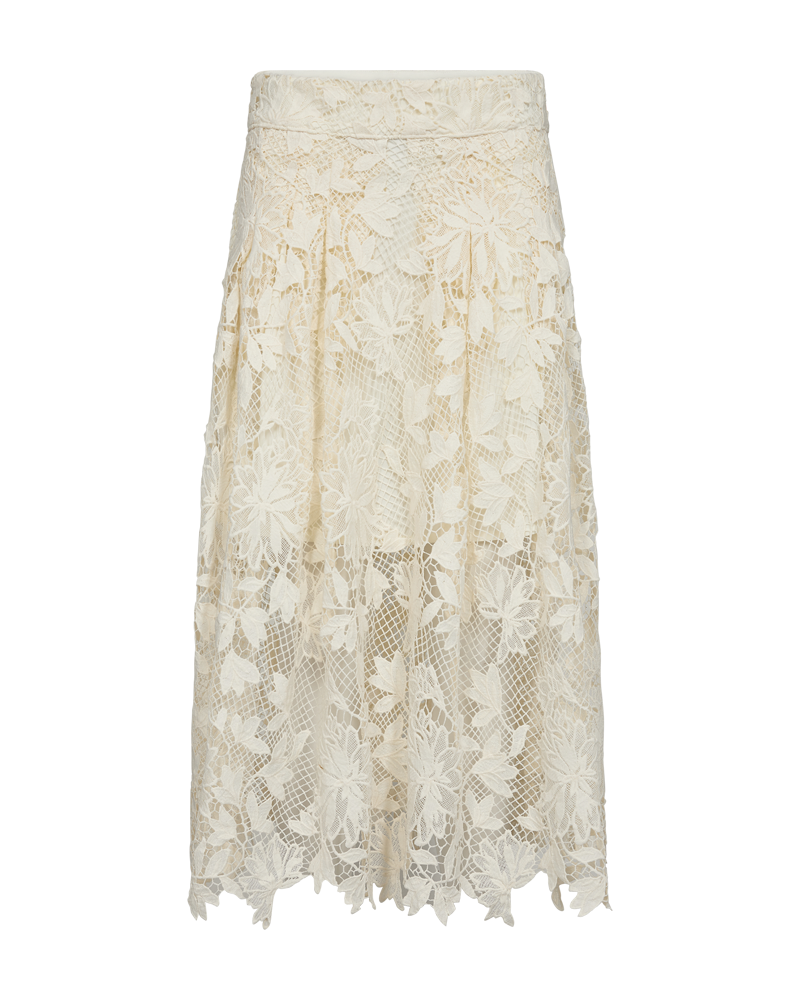 CMLARAH - ROCK MIT ALLOVER-SPITZE IN WOLLWEISS