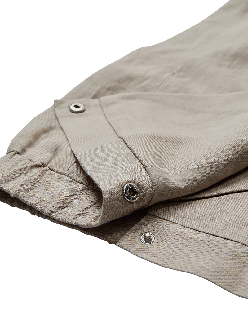 CMNATULI – WESTE MIT ELASTISCHEM SAUM IN BEIGE