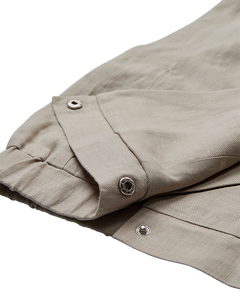 CMNATULI – WESTE MIT ELASTISCHEM SAUM IN BEIGE