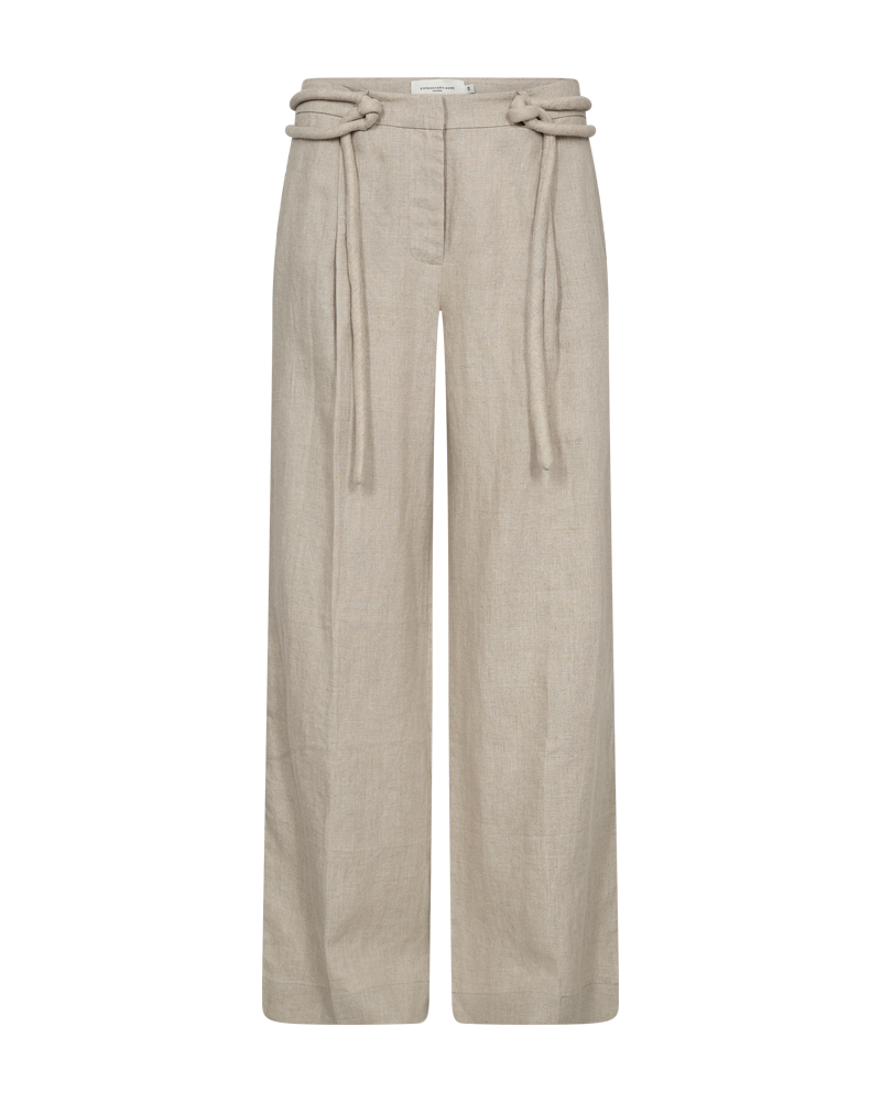 CMNATULI – HOSE MIT KORDELDETAILS IN BEIGE