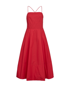 CMPOPLIN – KLEID MIT CUT-OUTS IN ROT