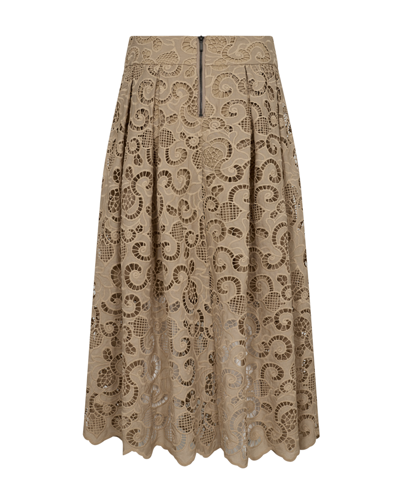 CMLANLY - ROCK MIT SPITZE IN BEIGE