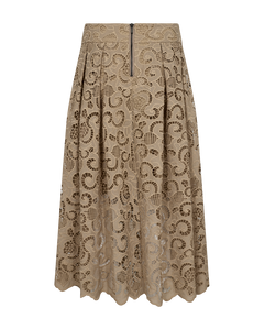 CMLANLY - ROCK MIT SPITZE IN BEIGE