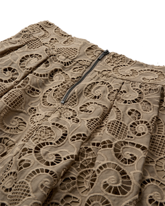 CMLANLY - ROCK MIT SPITZE IN BEIGE