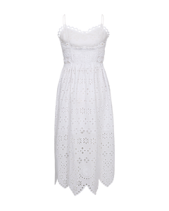 CMGIA – KLEID MIT SPITZE IN WEISS
