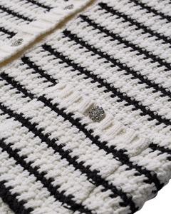 CMCOTTON - CARDIGAN IN WOLLWEISS UND SCHWARZ