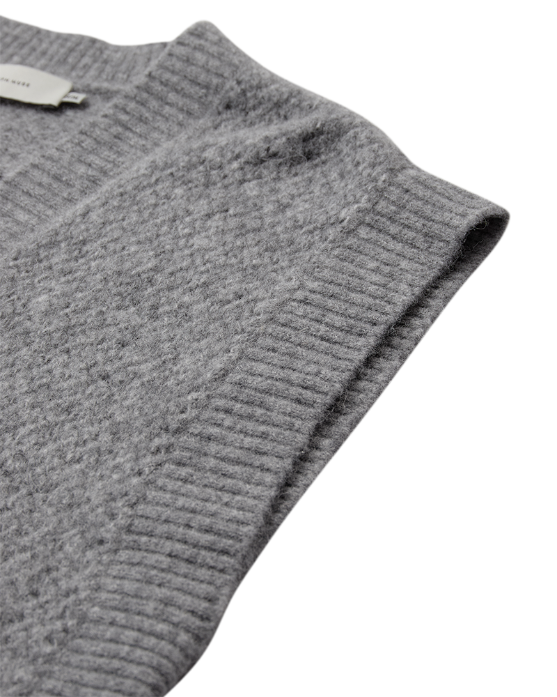 CMIBRA – GESTRICKTE WESTE IN GRAU