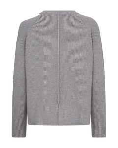 CMCOLIN – GERIPPTER PULLOVER IN GRAU