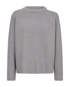 CMCOLIN – GERIPPTER PULLOVER IN GRAU
