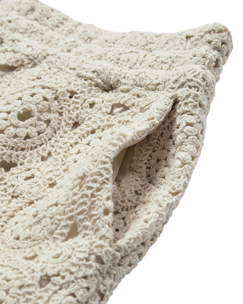 CMCROCHET – HOSE MIT HÄKELMUSTER IN BEIGE